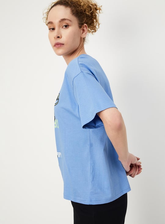 Women Peanuts Printed Sports T-shirt