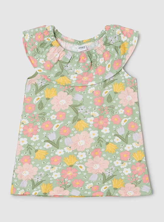 Girls Printed Shorts Set