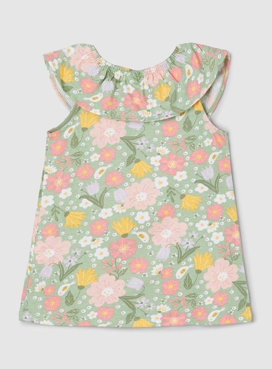 Girls Printed Shorts Set