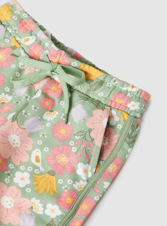 Girls Printed Shorts Set