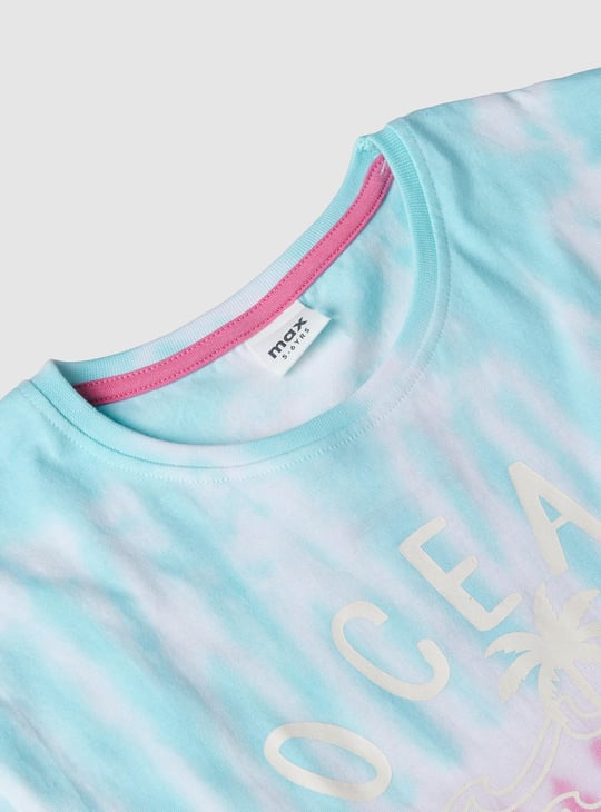 Girls Tie and Dye Shorts Set