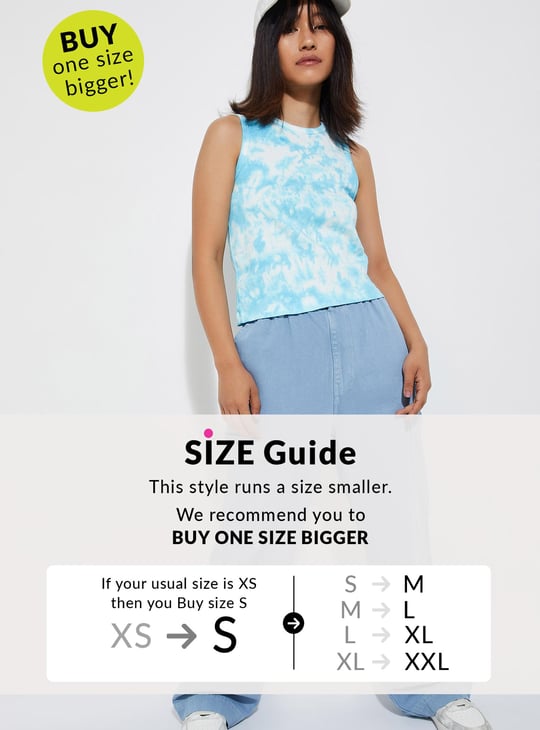 URB_N Women Tie & Dye Tank Top