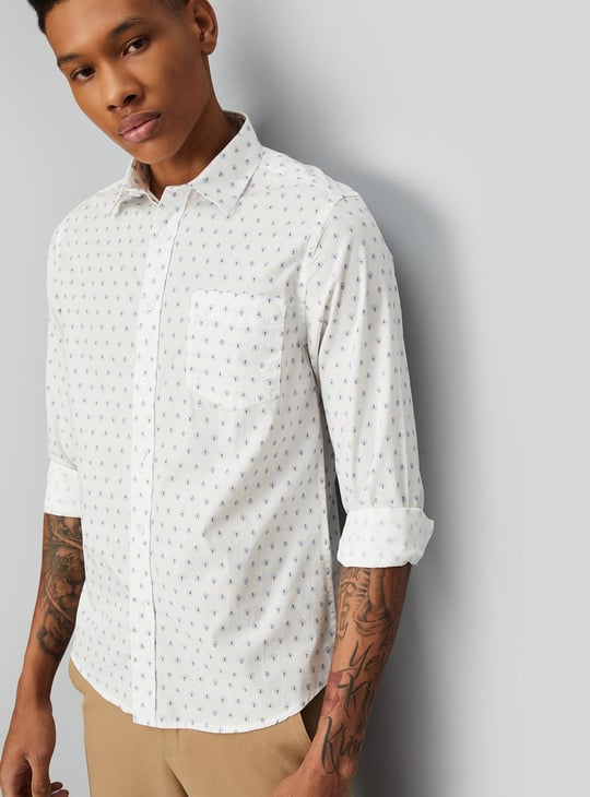 Men Slim Fit Printed Casual Shirt