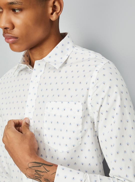 Men Slim Fit Printed Casual Shirt