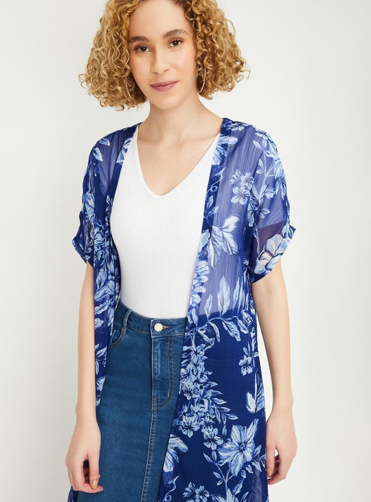 Women Floral Printed Shrug