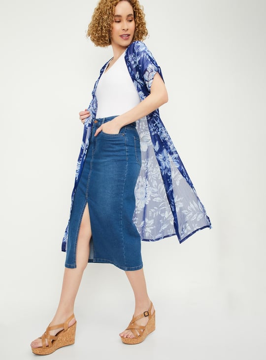 Women Floral Printed Shrug