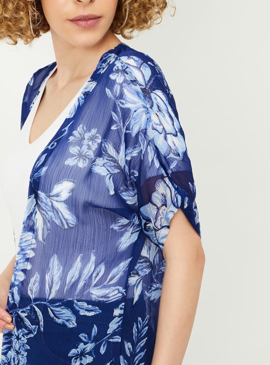 Women Floral Printed Shrug