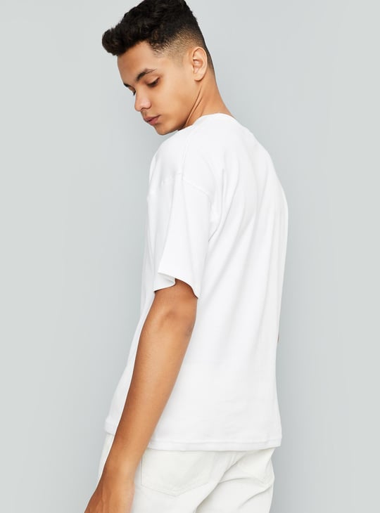 Boys Oversized Foil Printed T-shirt
