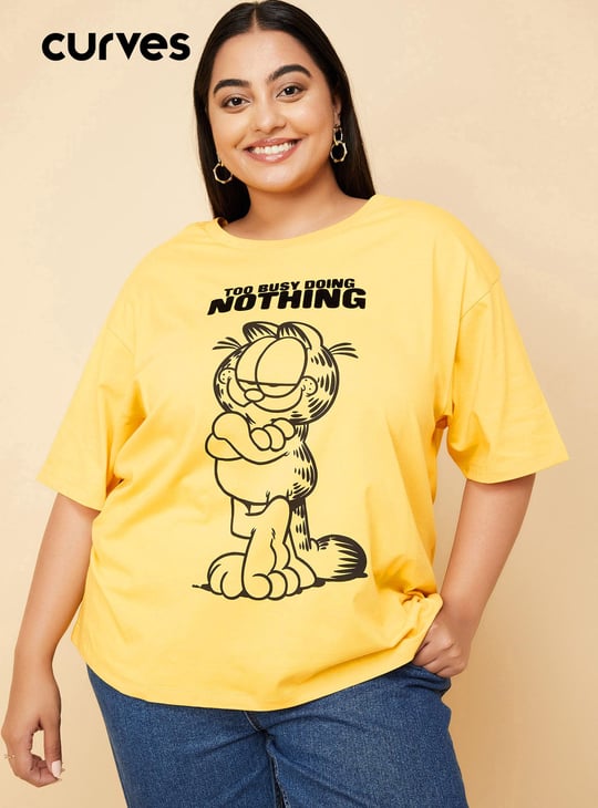 Women Garfield Printed T-shirt