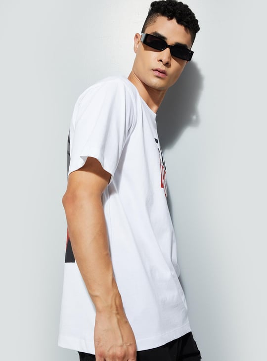 URB_N Men Money Heist Graphic Oversized T-shirt