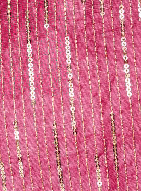 Women Sequinned Pre-Stitched Saree with Blouse
