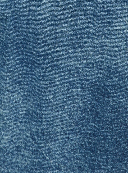 Men Washed Denim Shacket