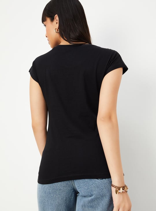 Women Printed Extended Sleeve T-shirt