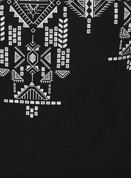 Women Printed Extended Sleeve T-shirt