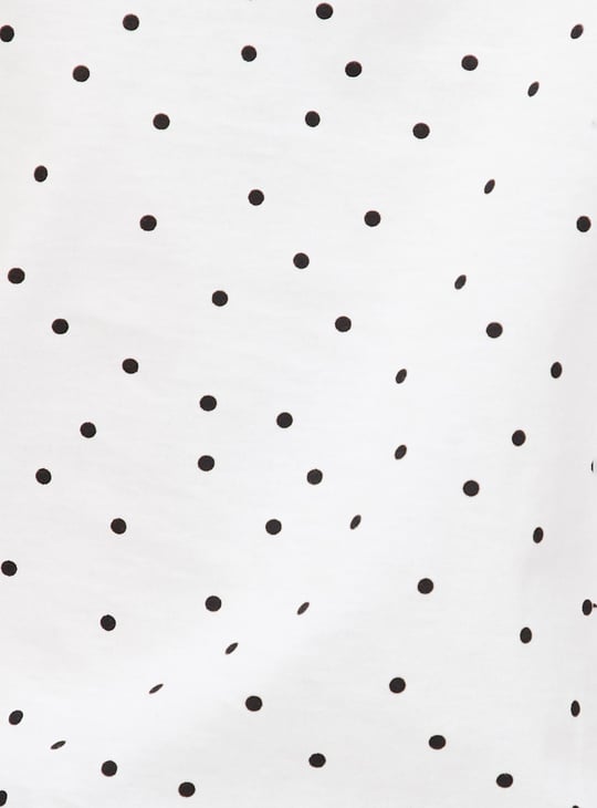 Women Polka Dot Print T-shirt