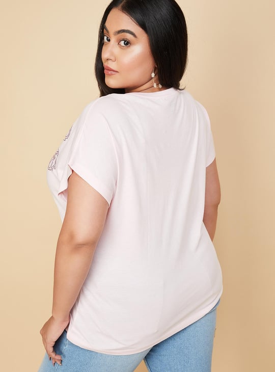 Women Embellished T-shirt