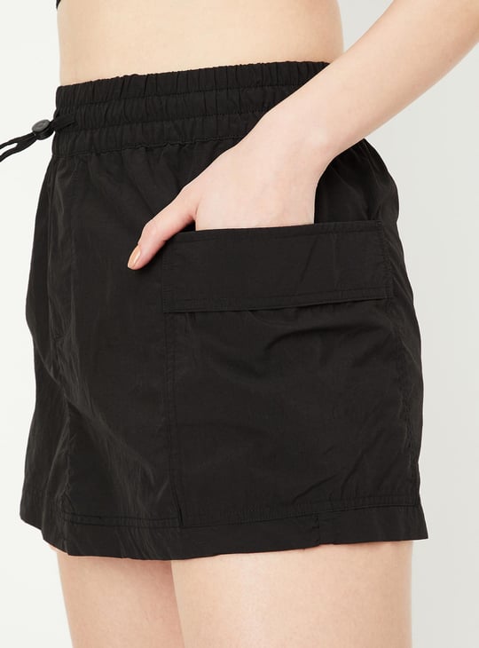 Women Solid Sports Skort with Inner