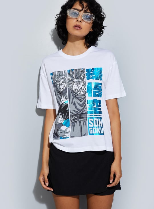 URB_N Women Anime Printed T-shirt