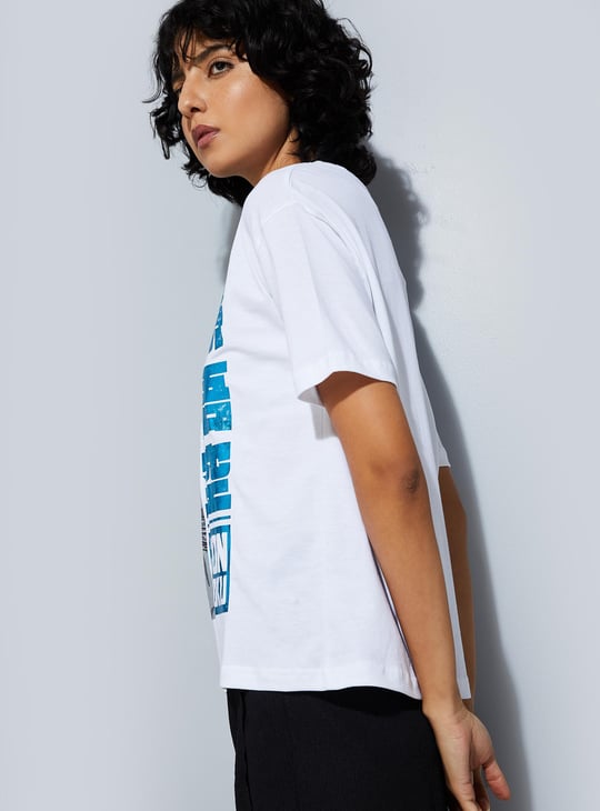 URB_N Women Anime Printed T-shirt