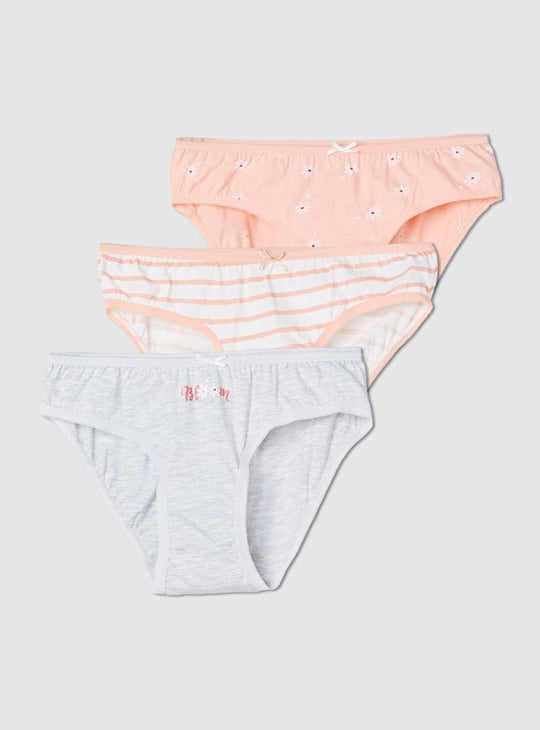 Girls Printed Panties - Pack of 3