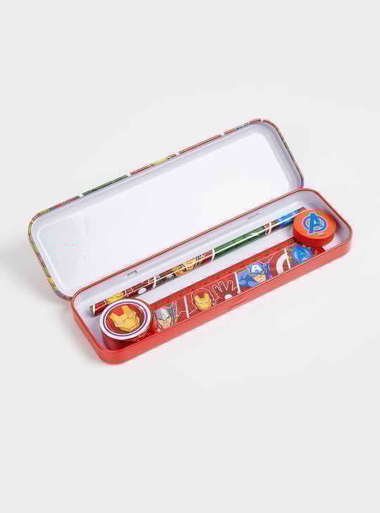 Kids Avengers Printed Pencil Box Gift Set