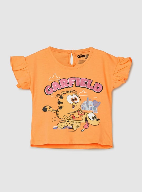 Girls Garfield Printed T-shirt