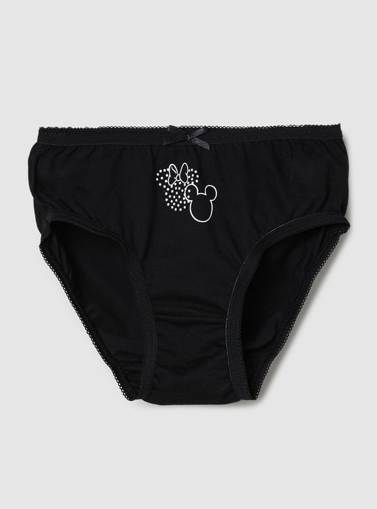 Girls Minnie Print Panties - Pack of 3