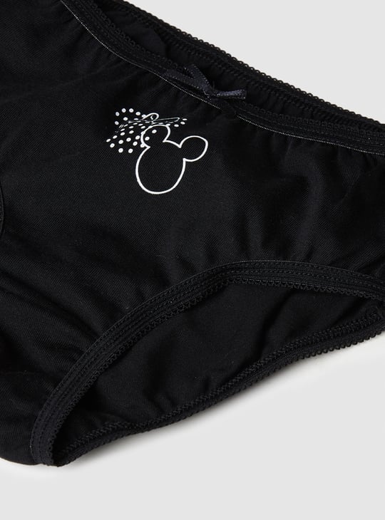 Girls Minnie Print Panties - Pack of 3