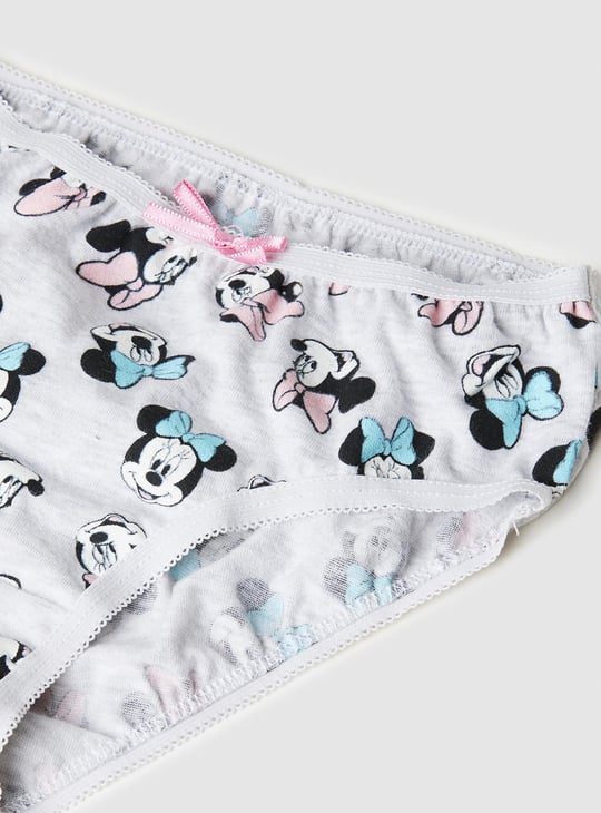 Girls Minnie Print Panties - Pack of 3