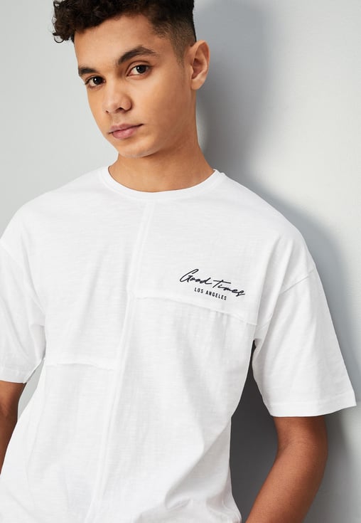SUMMERBALL 2025 Cool Tee Lサイズ ホワイト Puma Overlay White Round Neck T Shirt 4754273.htm - Buy Puma