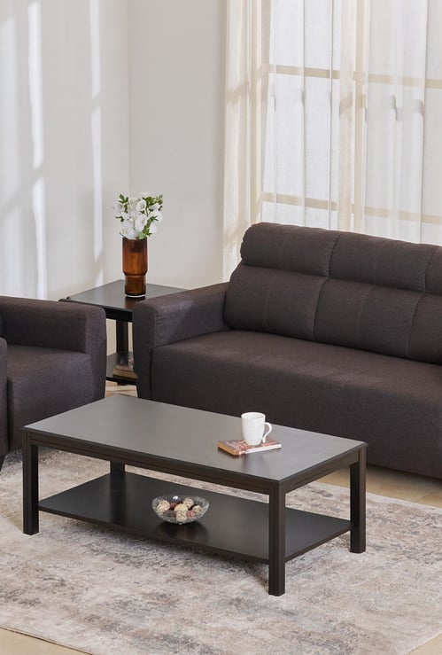 Helios Emily Fabric 3+1 Seater Sofa Set - Brown