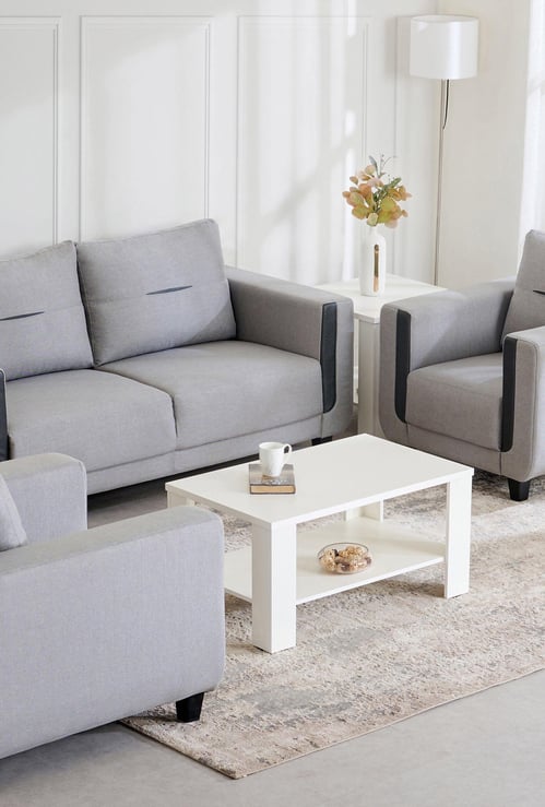 Berry Fabric 3+1+1 Seater Sofa Set - Grey
