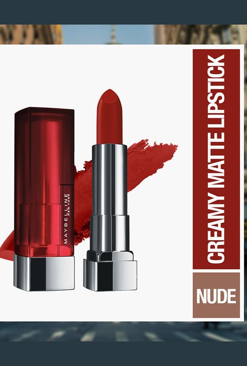 MAYBELLINE NEW YORK City Heat Color Sensational Creamy Matte Lipstick -  Noho Amber 6 - 3.9g