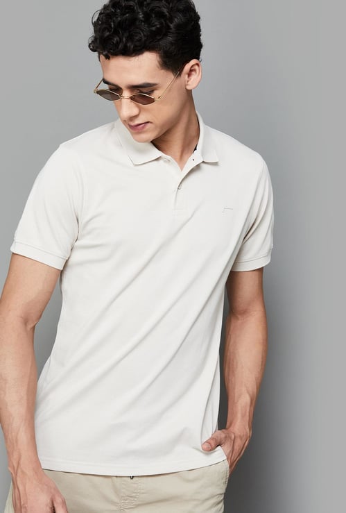 FAME FOREVER Solid Polo T-shirt