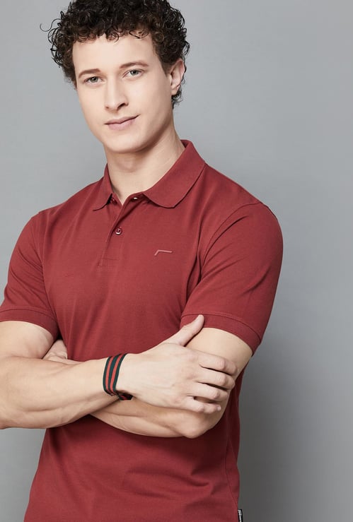 FAME FOREVER Solid Polo T-shirt