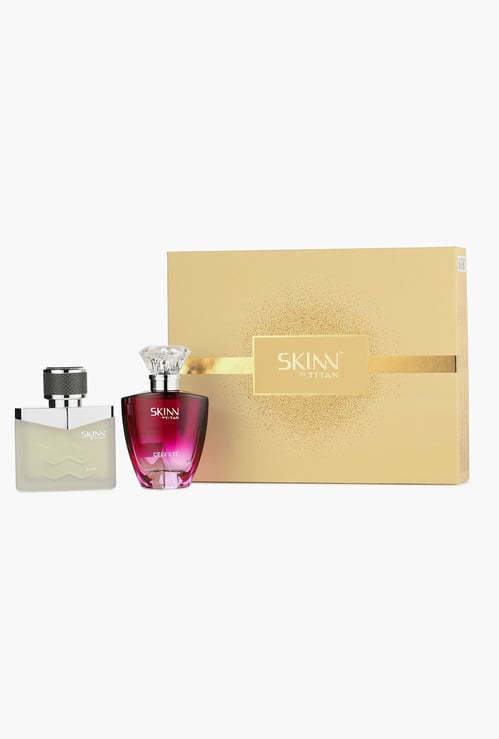 SKINN Raw and Celeste Eau de Parfum Couple Gift Set - 50ml + 50ml