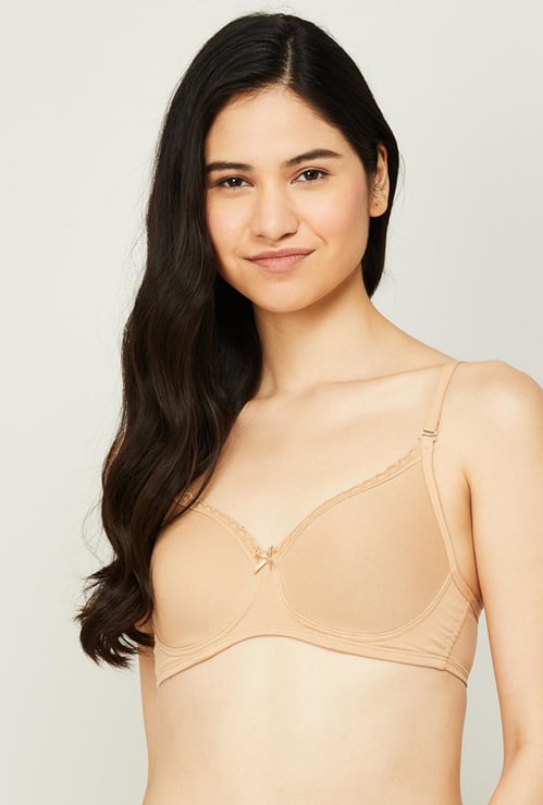 GINGER Women Solid Padded Non-Wired T-shirt Bra