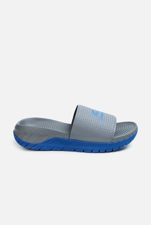 SKECHERS Men Go Recover Textured Sliders