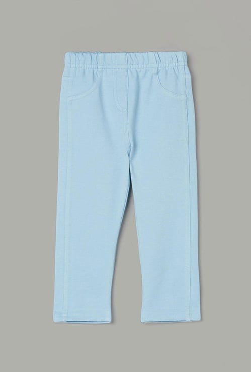 JUNIORS Girls Dark Wash Elasticated Jeggings