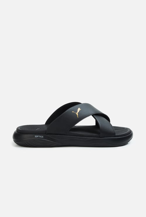 PUMA Softride Men Solid Cross Strap Sliders
