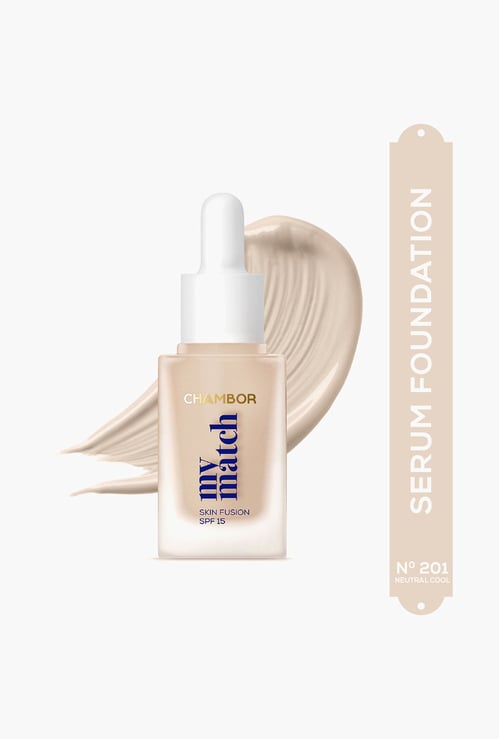 CHAMBOR My Match Skin Fusion Liquid Foundation- Neutral Cool - 201 - 20ml