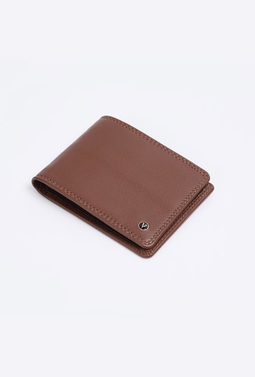 VAN HEUSEN Men Solid Bi-Fold Leather Wallet