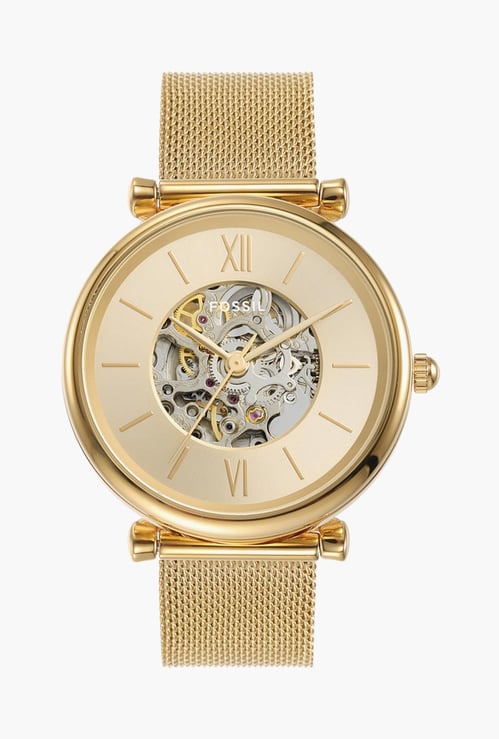 FOSSIL Carlie Women Automatic Watch with Mesh Strap - ME3250