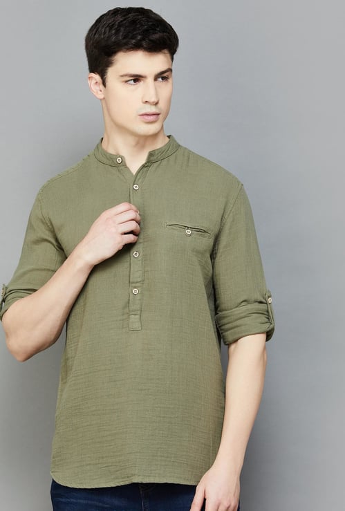 CELIO Men Solid Slim Fit Casual Shirt