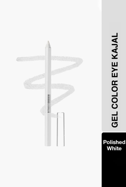 MAYBELLINE NEW YORK Tattoo Gel Colored Matte Finish Liner - Polished White - 1.2gm