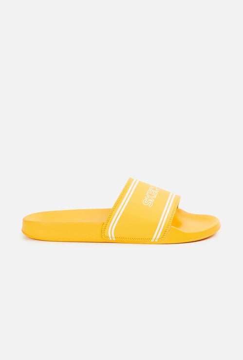 SKECHERS Women Brand Embossed Sliders