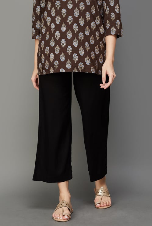 BIBA Women Solid Palazzos