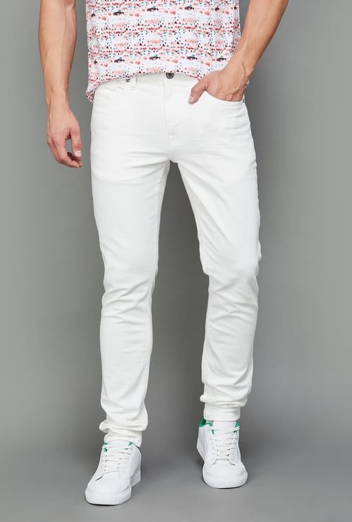 JACK & JONES Men Solid Slim Straight Jeans