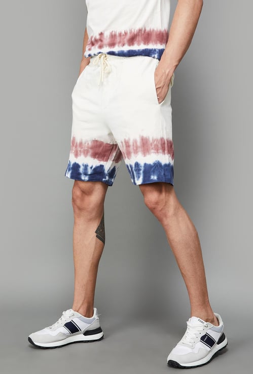 FAME FOREVER Men Tie & Dye Printed Shorts