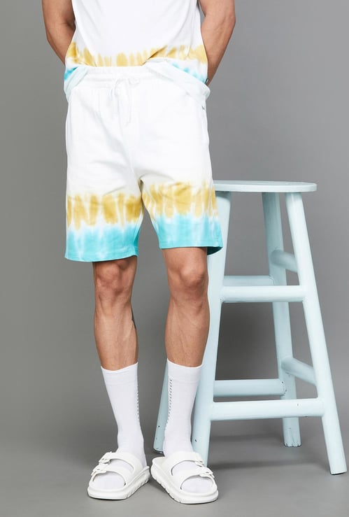 FAME FOREVER Men Tie & Dye Printed Shorts